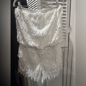 White Lace Swimwear  Romper